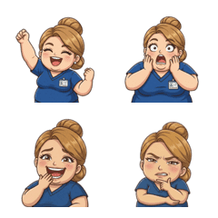 The chubby Blue Nurse