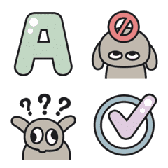 E GoGo狗狗 ABC 123 數字 字母 動態 表情貼