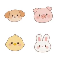 PigletKittenChickPuppyBunnyBearEmoji