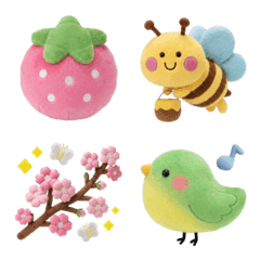 Very cute soft toy spring emoji