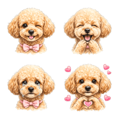 Adorable Toy Poodle Emojis for Daily Use