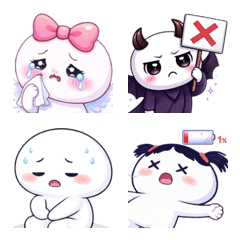 อิโมจิ หัวกลมหน้ามน คนน่ารัก