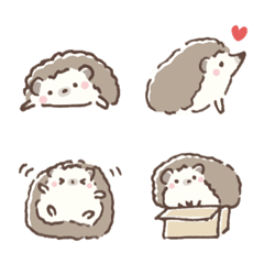 Lazy Hedgehog: Every Day Life Emoji 2