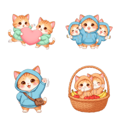 毎日使える パーカーねこ 日常 あいさつ