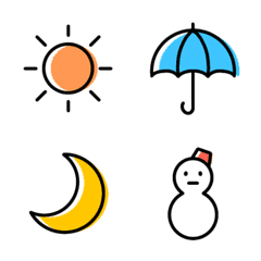 Basic weather emoji
