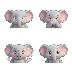 泡嚕嚕象4月節慶日常表情貼 II