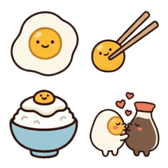 蛋黃哥與醬油小哥 ♡ 療癒實用表情貼