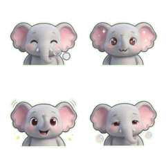 泡嚕嚕象4月節慶日常表情貼 I