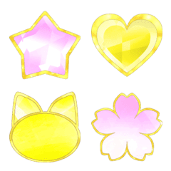 star heart cat flower and so on Emoji