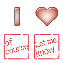 Japan HANKO style and alphabet L red