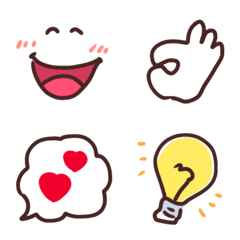 Basic, recommended, and popular emojis