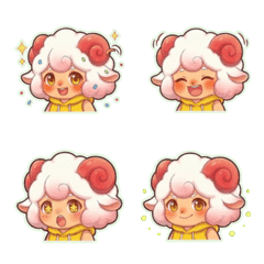 咩莉．蹦角角 五月元氣表情貼 IV