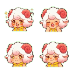 咩莉．蹦角角 五月元氣表情貼 I