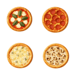 Realistic whole pizza-Emoji