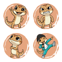 黏黏守宮 (橘) Ver.2