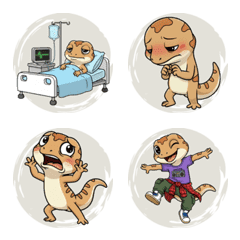 黏黏守宮 (米) Ver.2