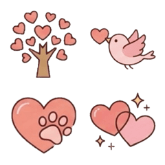 simple cute adult Heart emoji