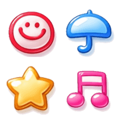 Colorful 3D simple Emojis