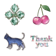 Sparkling Jewel Emoji Set vol.02