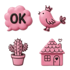 Elegant Pink Emojis