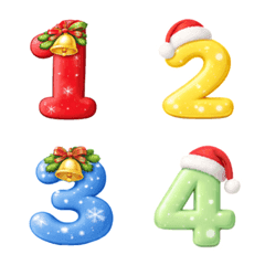 Emoji puffy snow cute colourful