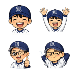 Baseball Team Emoji Faces