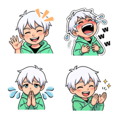 Reaction Yuru Shiraga kun Emojis