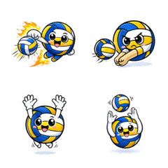 Volleyball Smile Emojis
