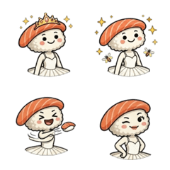 Sushi Ballerina Salmon Emoji Sushi