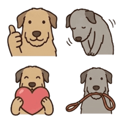 36 Irish Wolfhound LINE emojis