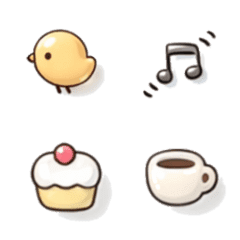Small pastel emojis