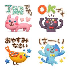 Nordic-style clay emojis