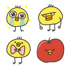 Expressive chick emoji 2