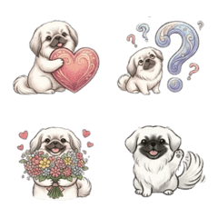 可愛的北京犬貼圖