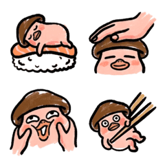 醜萌香菇人表情貼 Vol.1