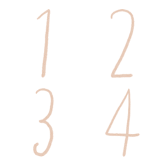 Milk tea colored digital date