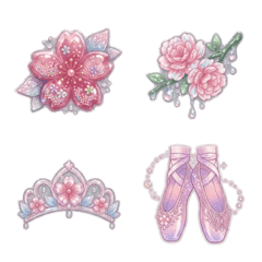 Jewel Emoji for glossy cherry blossoms2