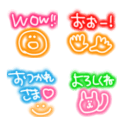 Recommended neon signs and emojis