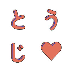 ดุ๊กดิ๊กสไตล์การ์ตูนน่ารัก Emoji 078