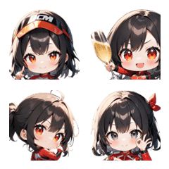 Racer Girl Emojis