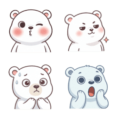 ★可愛白熊★ 表情貼