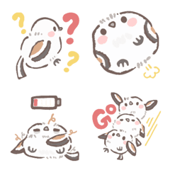 一顆白雪球 - 銀喉長尾山雀