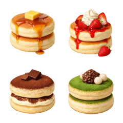 Realistic pancakes-Emoji