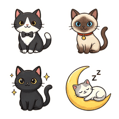 Cute Cat Daily Emojis
