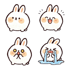 丸滾兔｜日常情緒表情40款