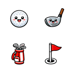 I love golf! Emoji set