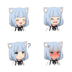 a cat-eared girl feels