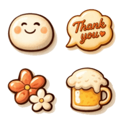 Simple Muted Color Retro Emojis