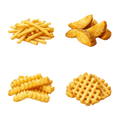 Realistic French fries-Emoji