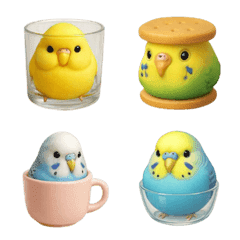 Realistic parakeet-Emoji